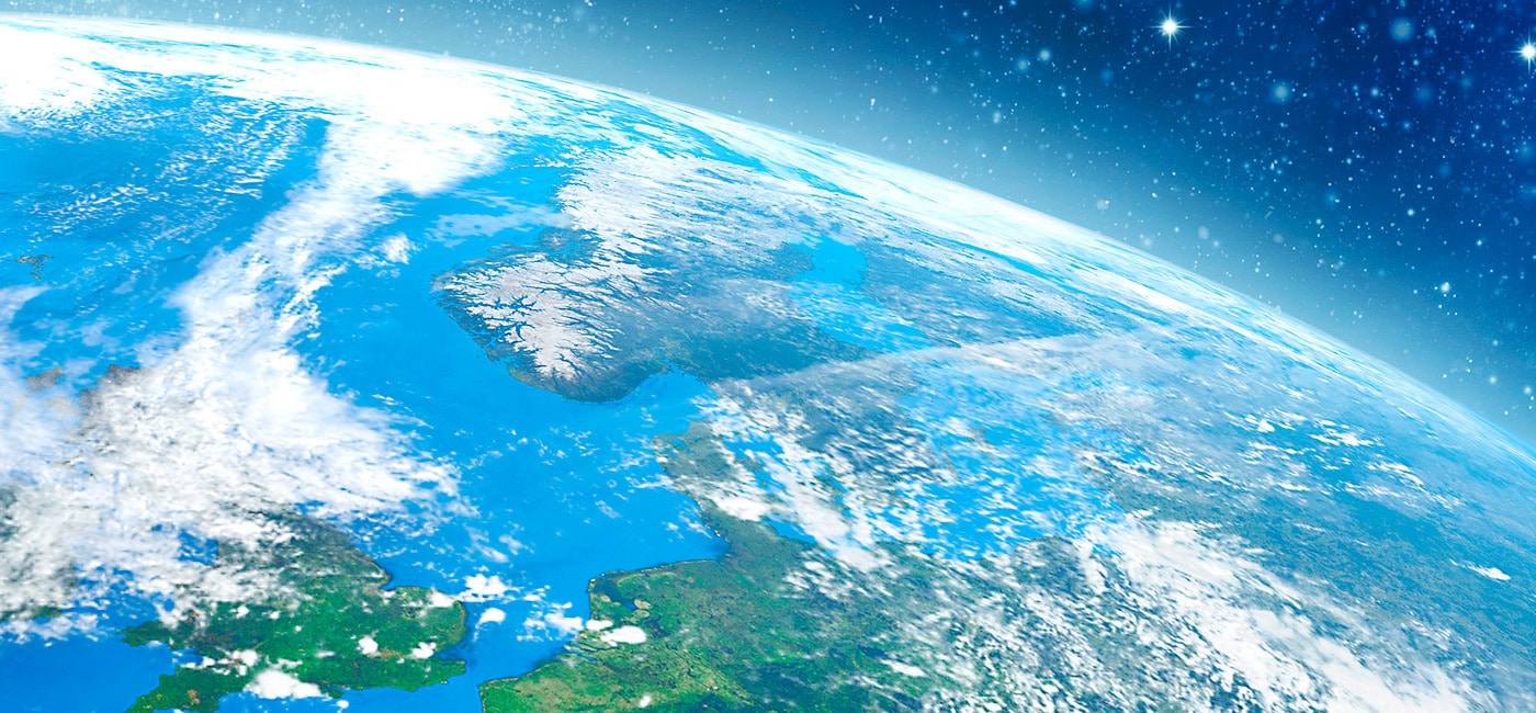 Globe from space